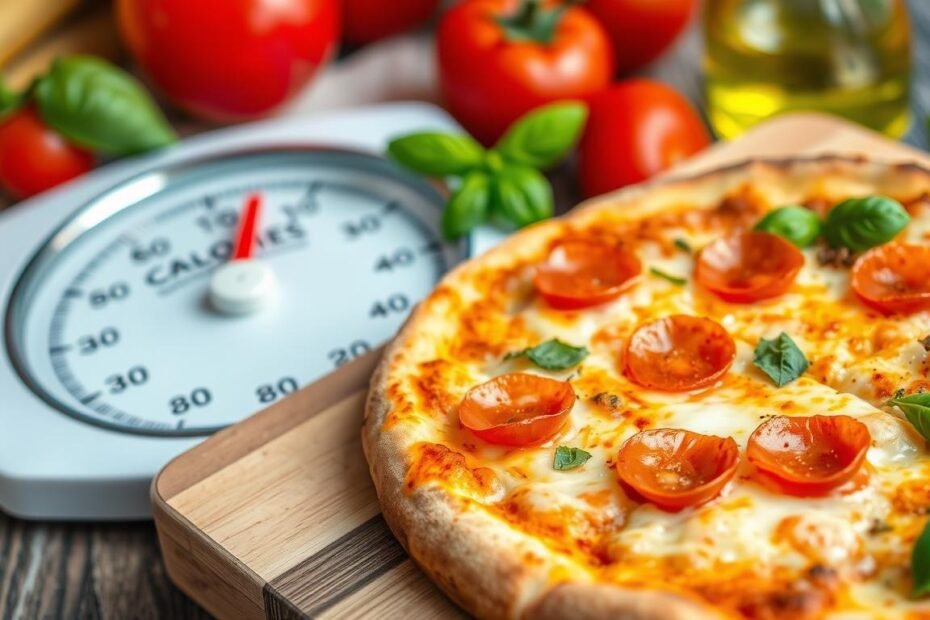 how many calories in a slice of pizzeria pizza