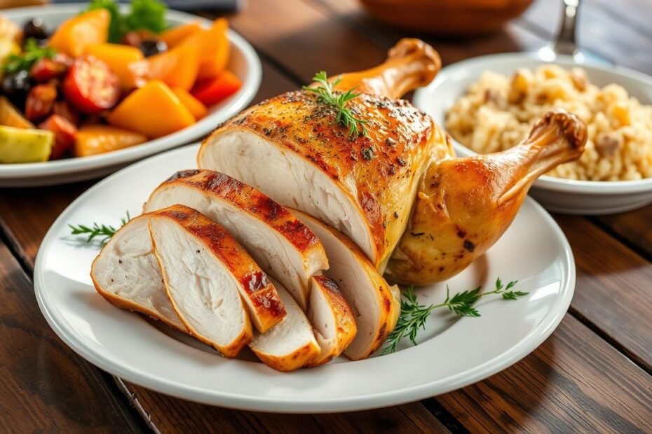 rotisserie chicken calories