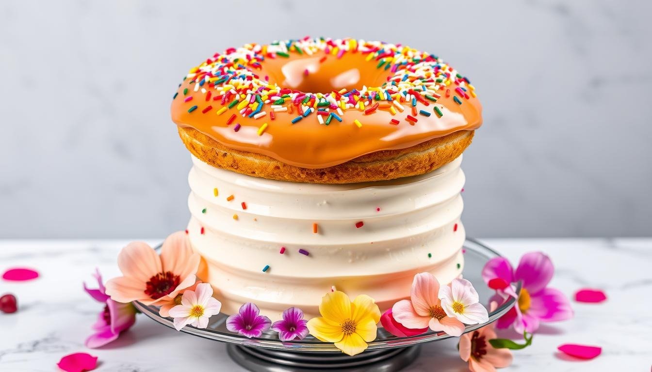 how to make a donut cake